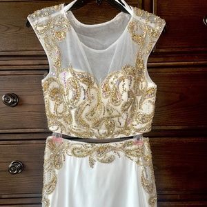 NEW Jovani 2 Piece Lace Prom Spring Formal Cocktail Dress Size 6